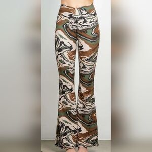 Jala Super Flare Legging Camo Pants Women's Size Small